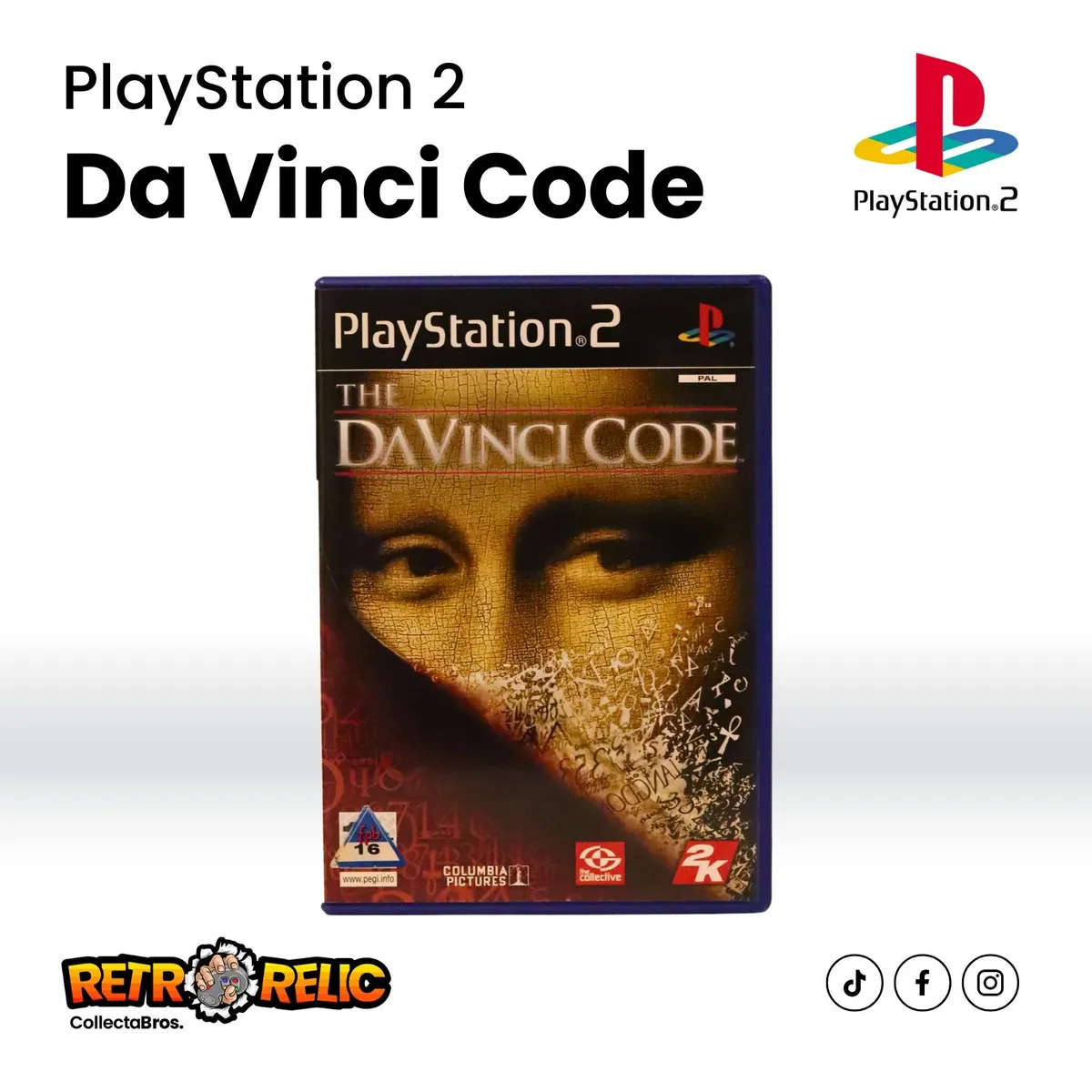 The Da Vinci Code PlayStation Two (PS2) videogame - Pre-Owned