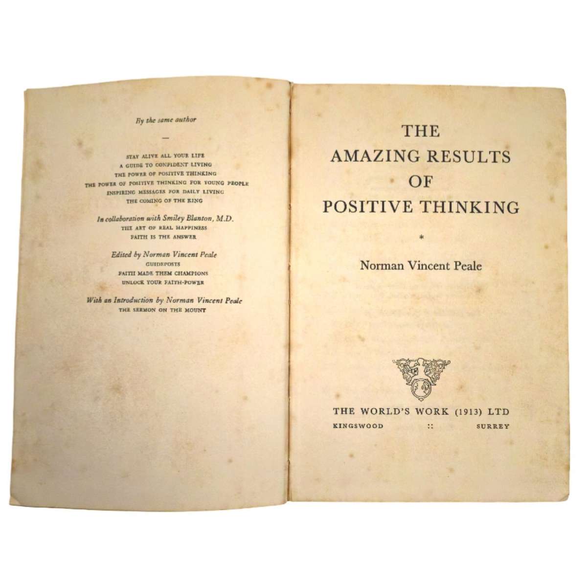The Amazing Results of Positive Thinking - Norman Vincent Peale