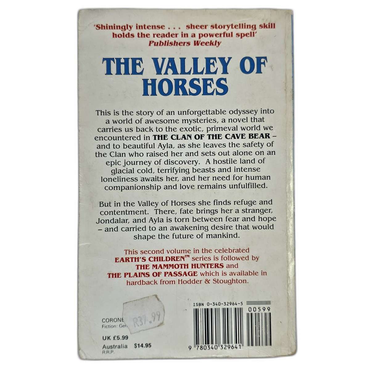 The Valley of Horses - Jean M. Auel
