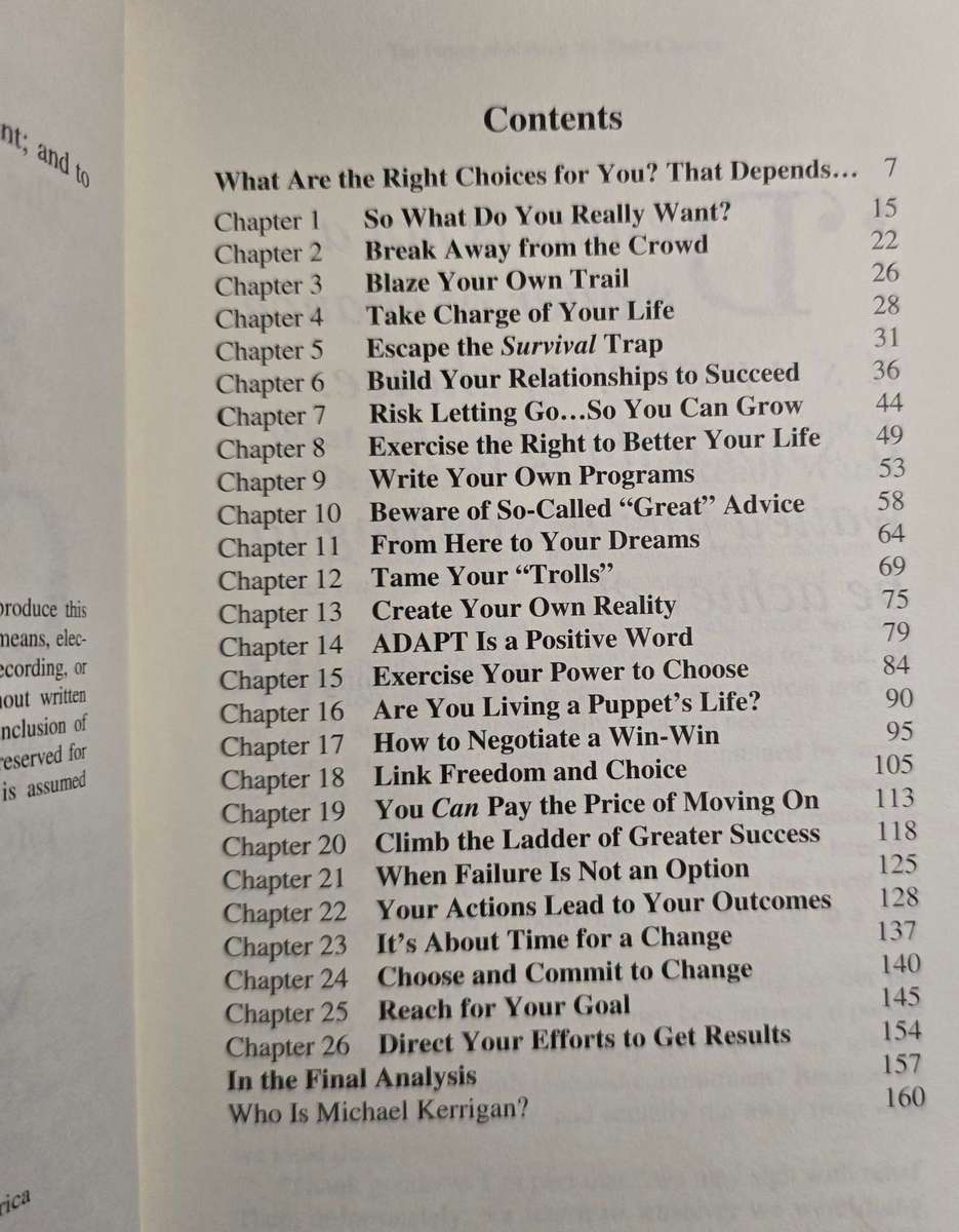 The Power of Making the Right Choices - Michael Kerrigan