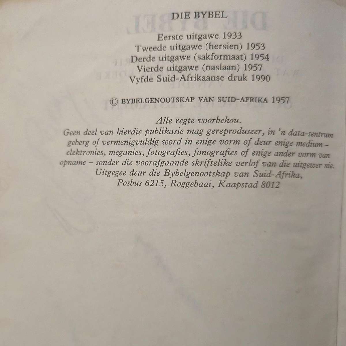 Die Bybel (Naslaan) - 1953 vertaling