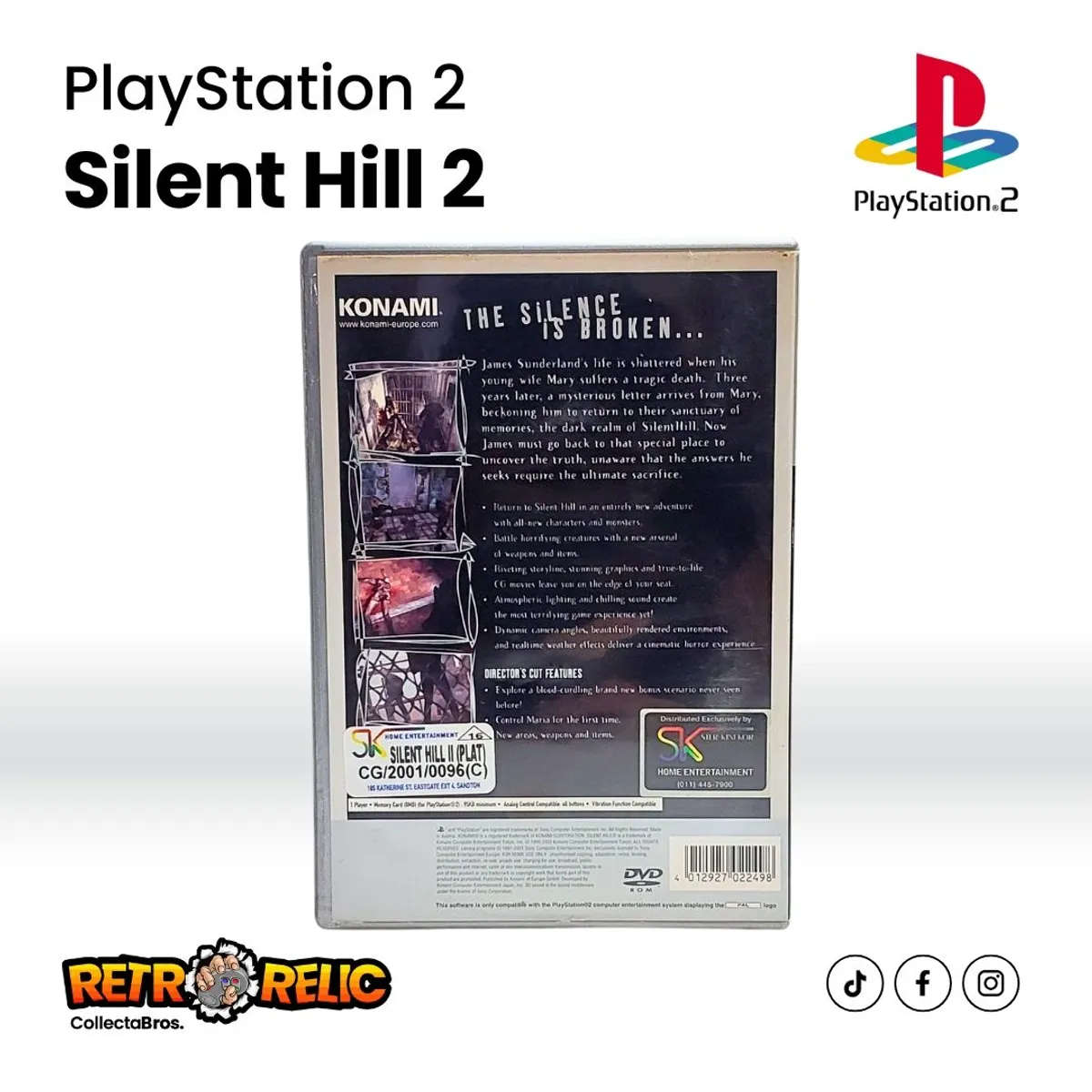 Silent Hill 2  Directors Cut Platinum (PS2) videogame