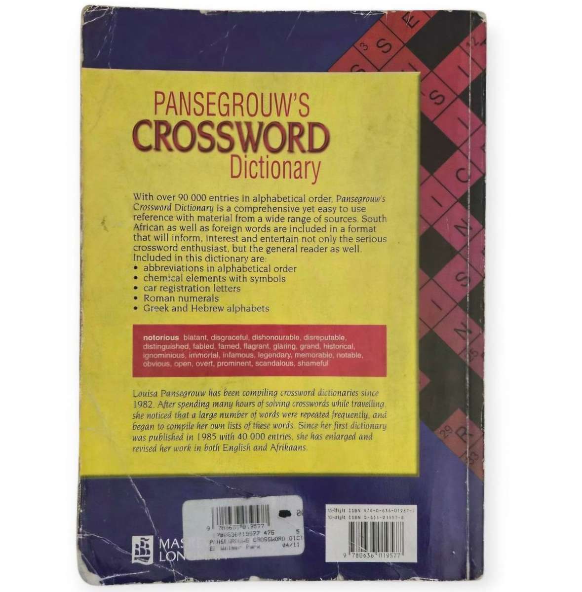 Pansegrouw's Crossword Dictionary (Copy 2)