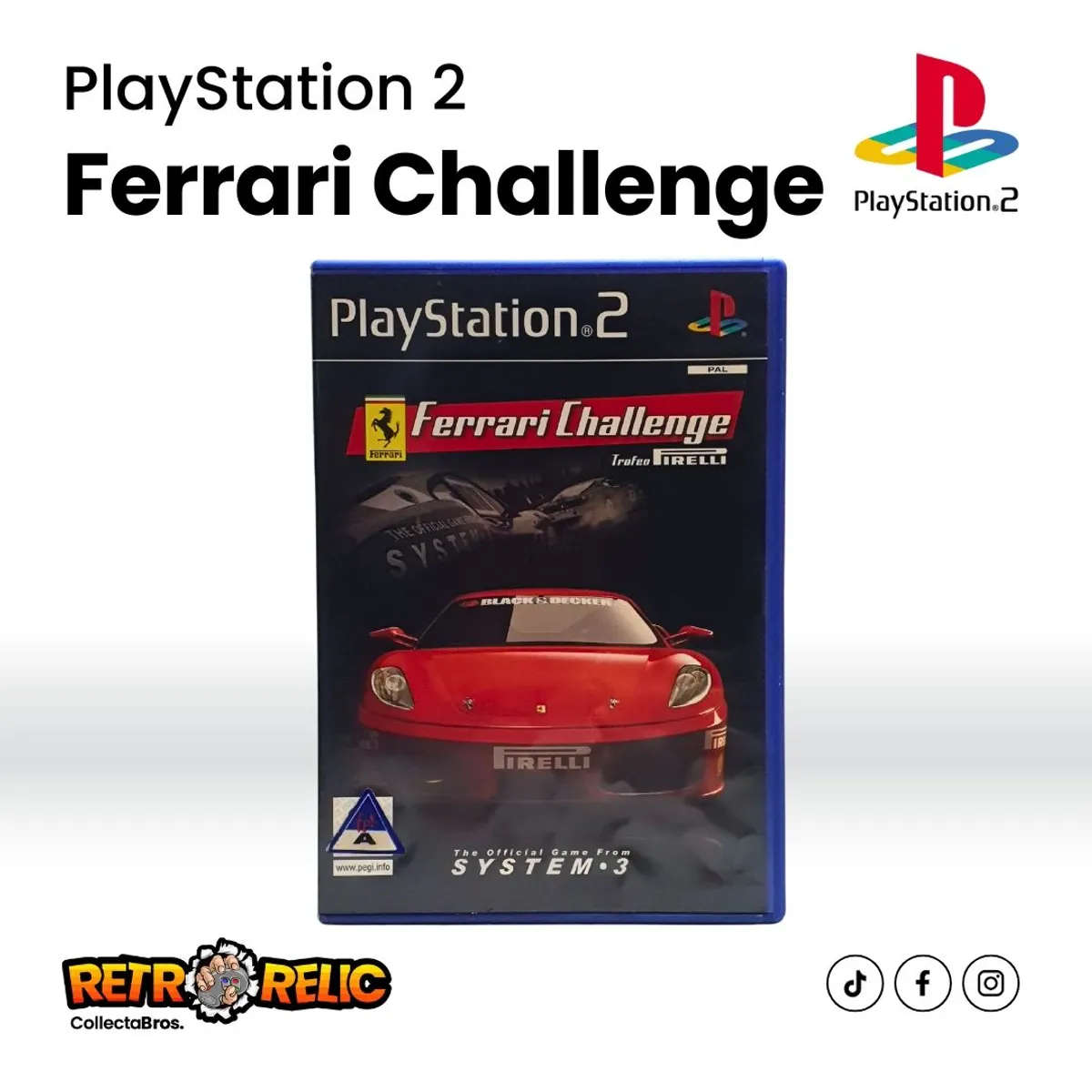 PlayStation Two  Ferrari Challenge Trofeo Pirelli (PS2) videogame - Pre-Owned