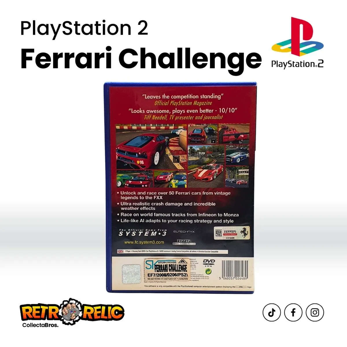 PlayStation Two  Ferrari Challenge Trofeo Pirelli (PS2) videogame - Pre-Owned