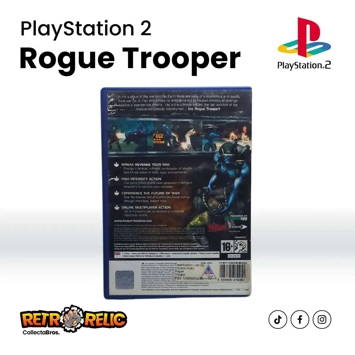 PlayStation Two - Rogue Trooper (PS2) video-game - Pre-Owned