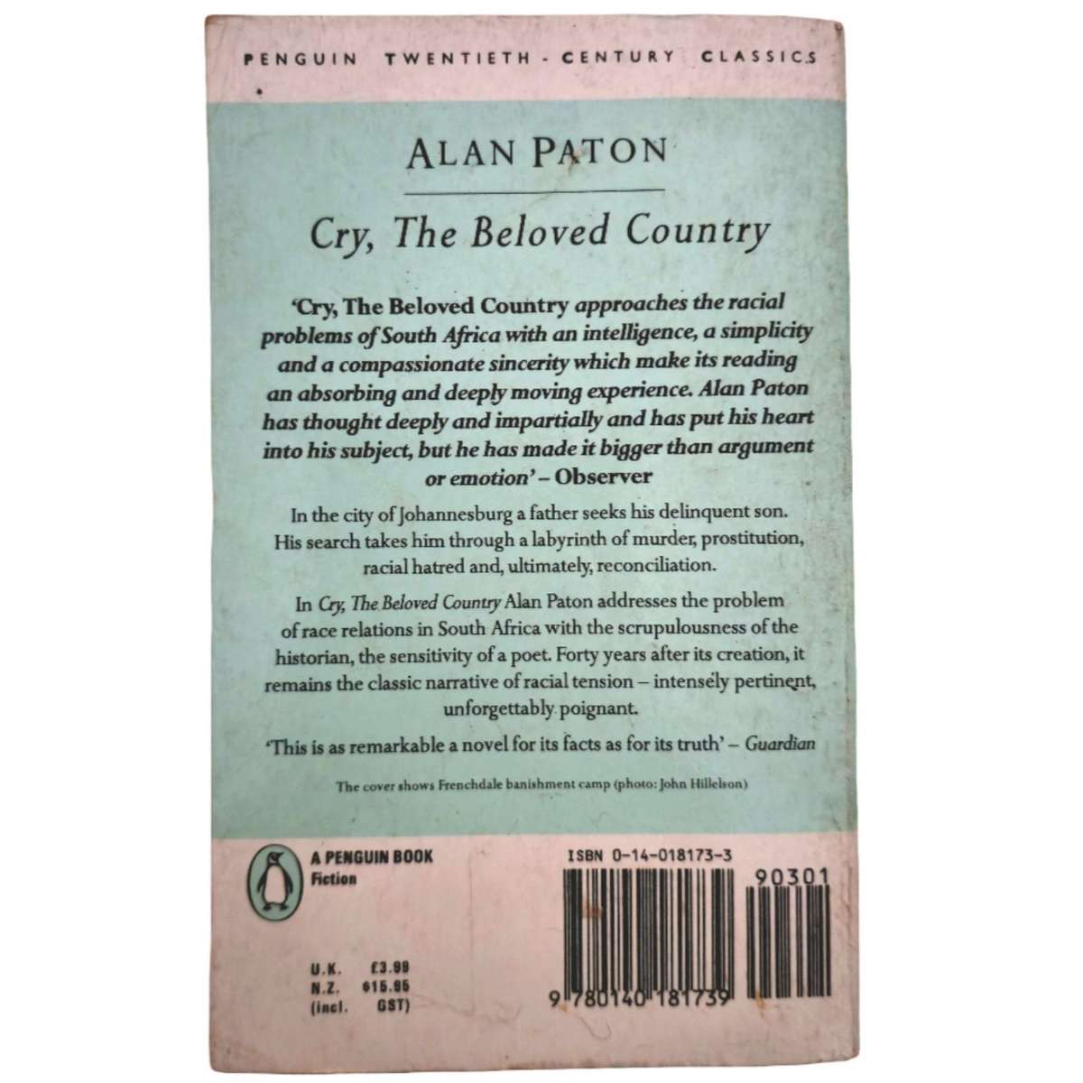 Cry, the Beloved Country - Alan Paton