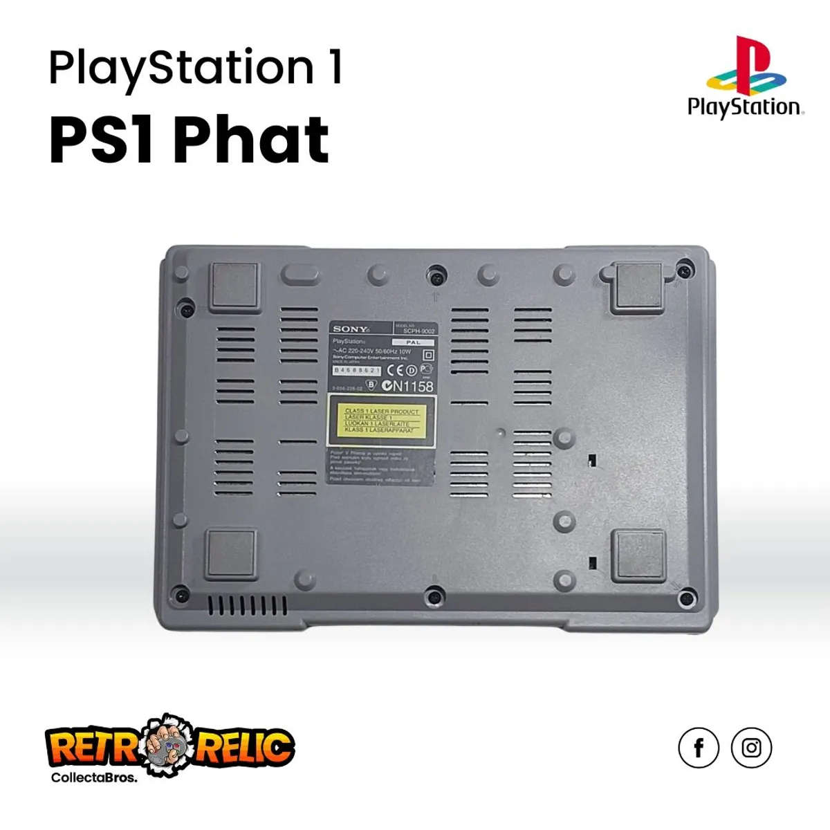 PlayStation One (PS1) Phat Grey Console Chipped - Pre-Owned