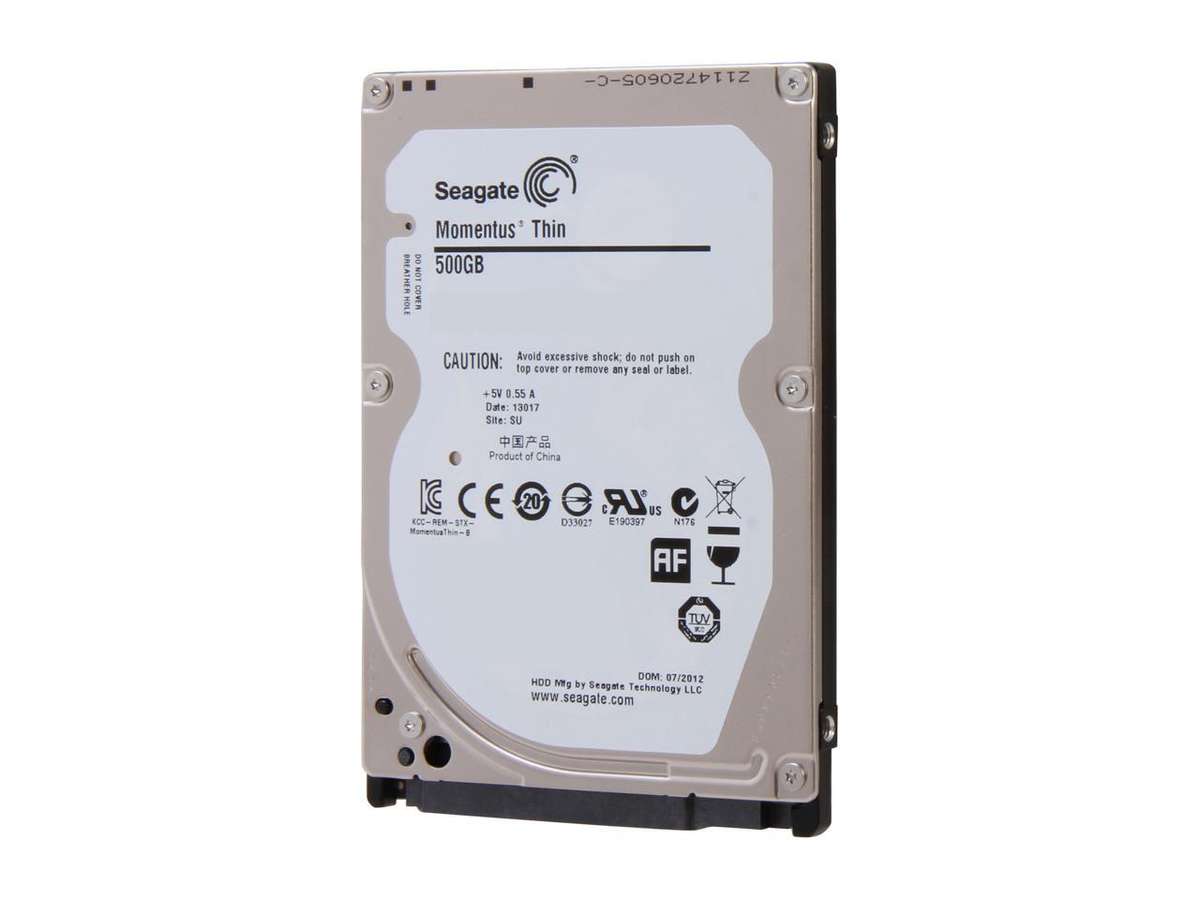 Seagate Laptop Thin  500GB 5400 RPM 16MB Cache SATA 6.0Gb/s 2.5" Internal Notebook Hard Drive