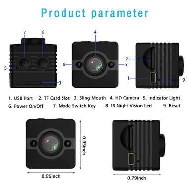 SQ12 Waterproof Mini Camera Sport Action