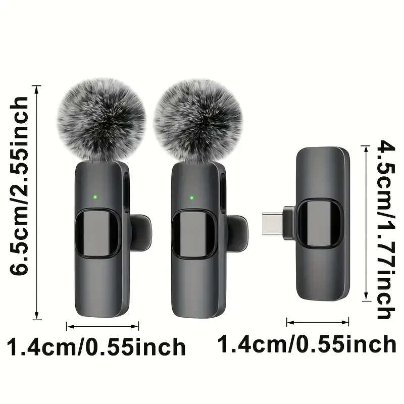 Wireless Noise-Canceling Lavalier Microphone