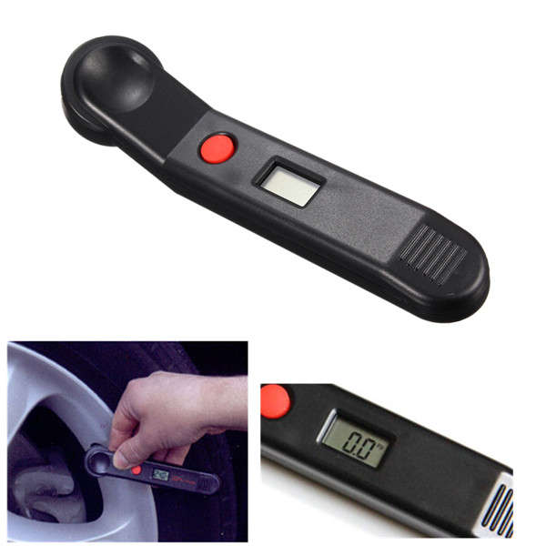 Tyre Tester Portable Monitoring Tool LCD Digital Tire Air Pressure Gauge Wheel - Perfect Timing