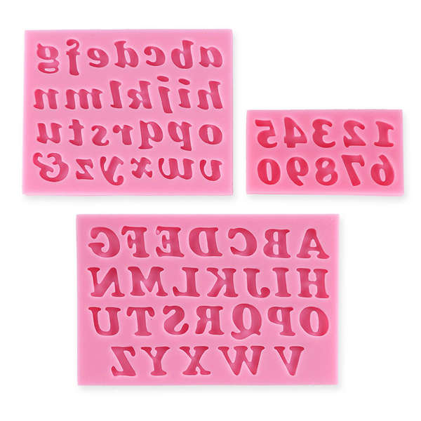 Letters & Numbers Baking Moulds