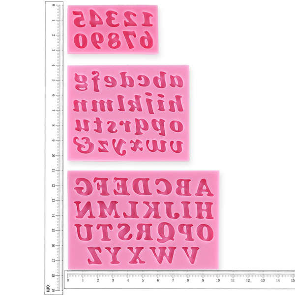 Letters & Numbers Baking Moulds