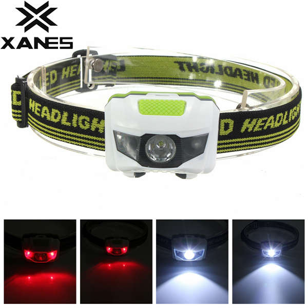 XANES 1200 Lumen R3+2LED 4 Models Super Bright Mini Headlamp Headlight Flashlight Torch Lamp
