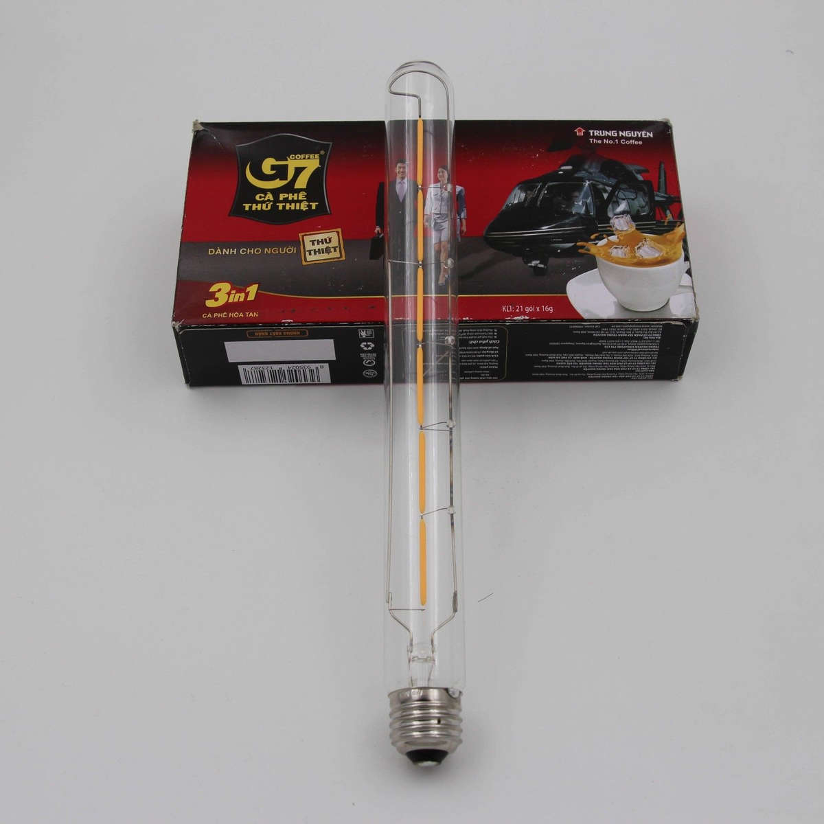 Dimmable 300mm T30 E27 E26 6W Warm White COB Retro Edison Light Lamp Bulb AC110V AC220V