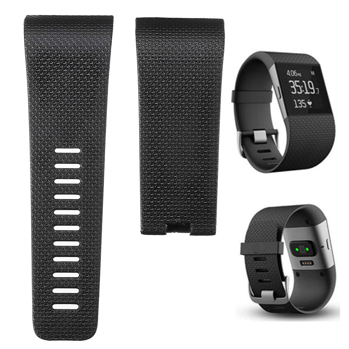 Large Replacement TPU Band Strap Wristband for Fitbit Surge Activity Tracker