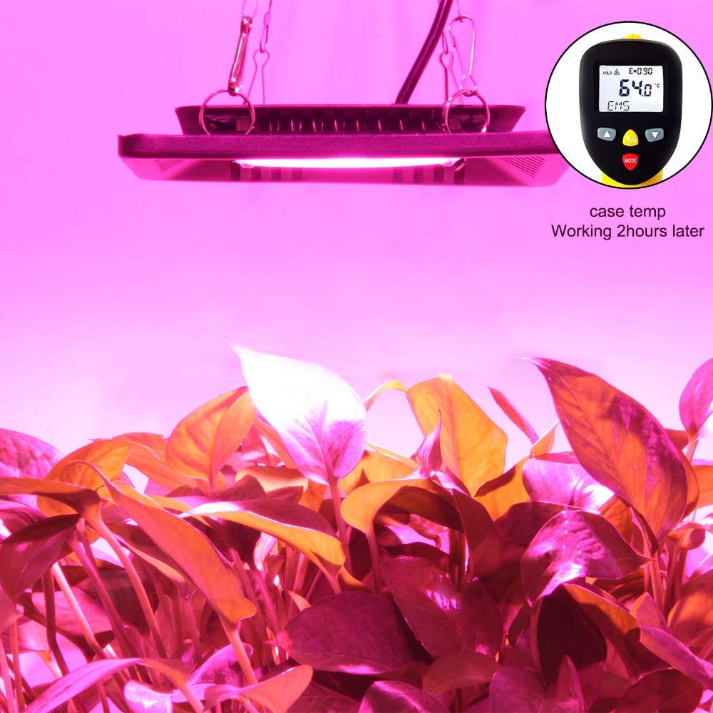 100W Indoor Garden Double Cob LED Grow Light Full Spectrum Ultra-Thin Growth Lamp for Flower Vegetab