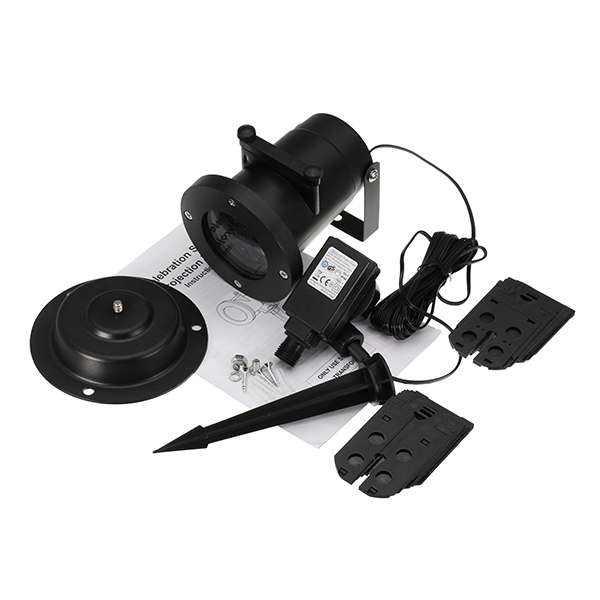 ARILUX 16 Patterns 8W Remote Christmas Stage Light Projector Waterproof Spotlight Halloween Party