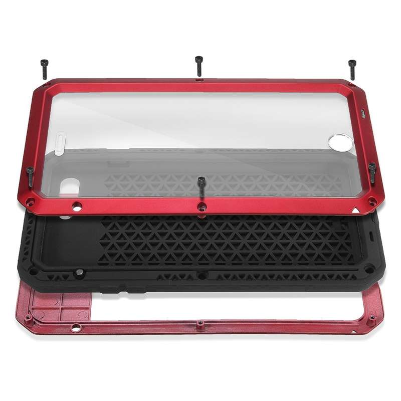 Aluminium Gel PE Shockproof Waterproof Case For iPhone 7 Plus/8 Plus