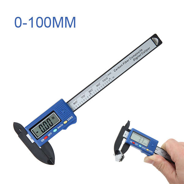 DANIU 100mm High Precision Carbon Fiber Composites Digital Vernier Caliper Micrometer Guage