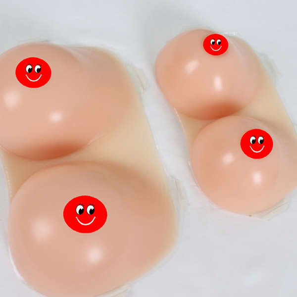 Sexy Silicone Seducing Transparent Backless Thickening Fake Breasts