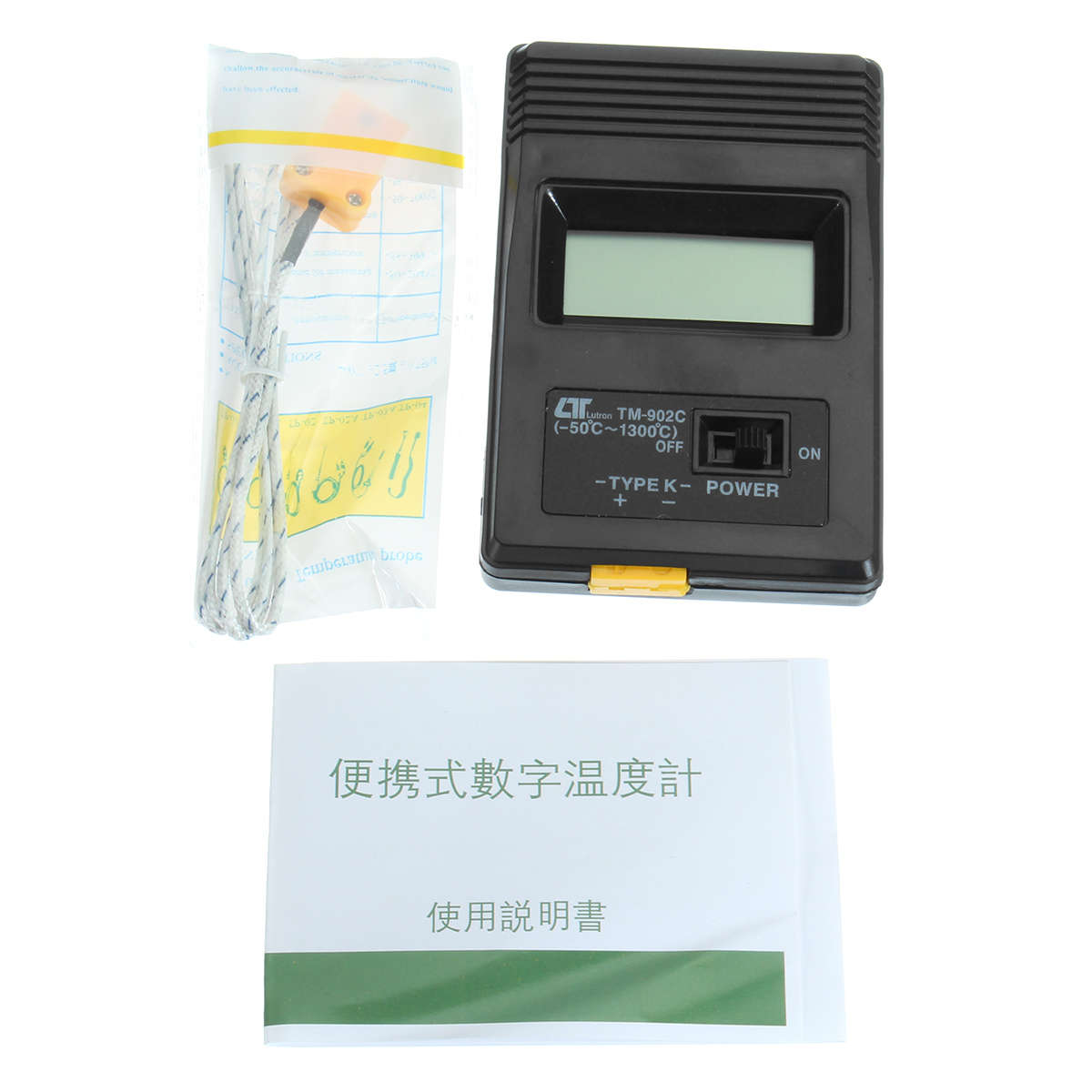 TM902C LCD K Type Thermometer Temperature Meter Probe+ Thermocouple Probe