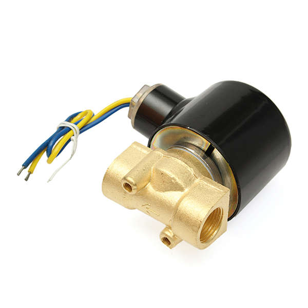 DC 12V 3/8 Inch Brass Water Gas Fuel Electric Solenoid Valve