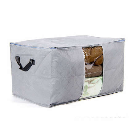 Non Woven Storage Bag Box Clothing Garment Organizer Underwear Quilt Bamboo Charcoal