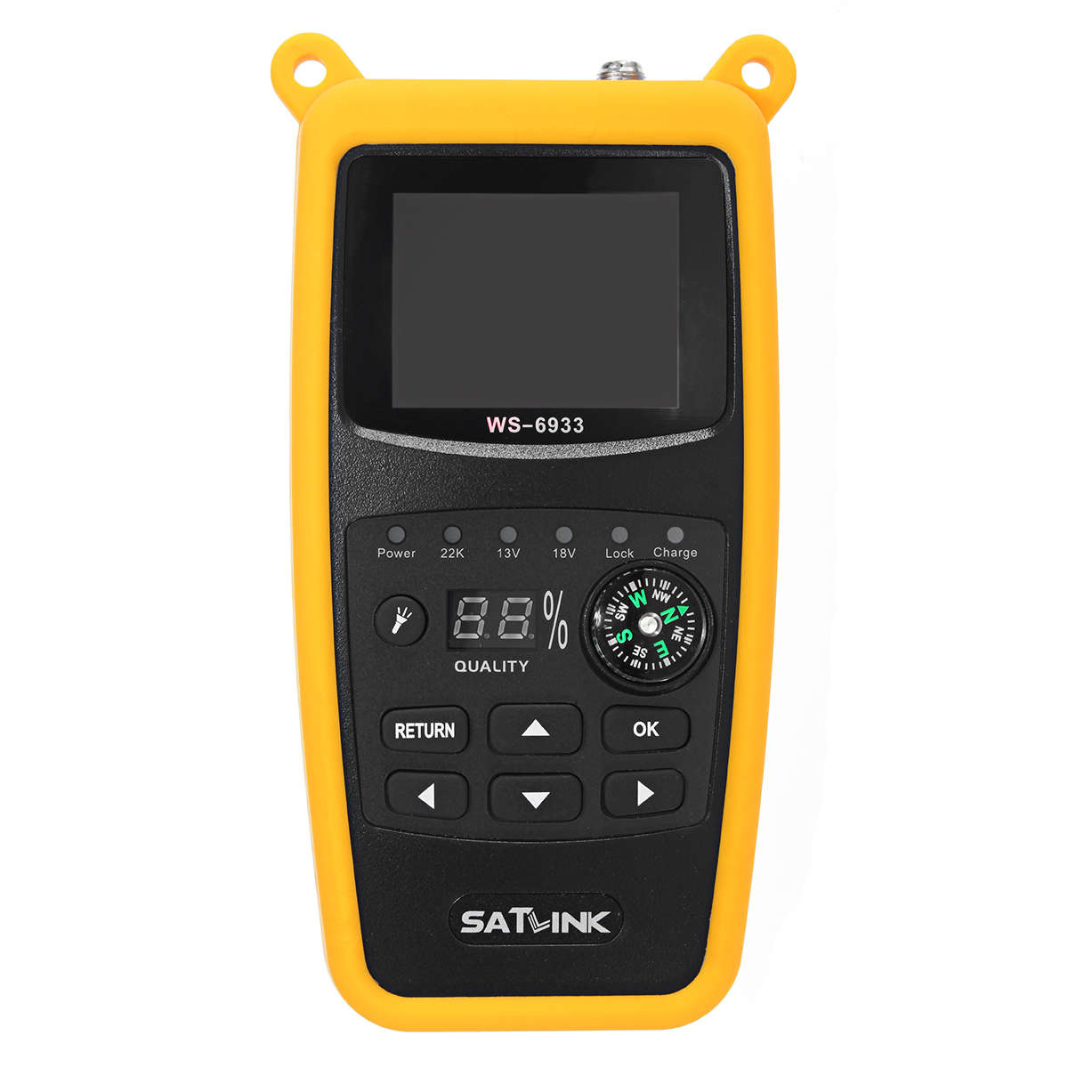 Satlink WS-6933 DVB-S2 FTA Digital Satellite Finder Meter LCD Flashlight