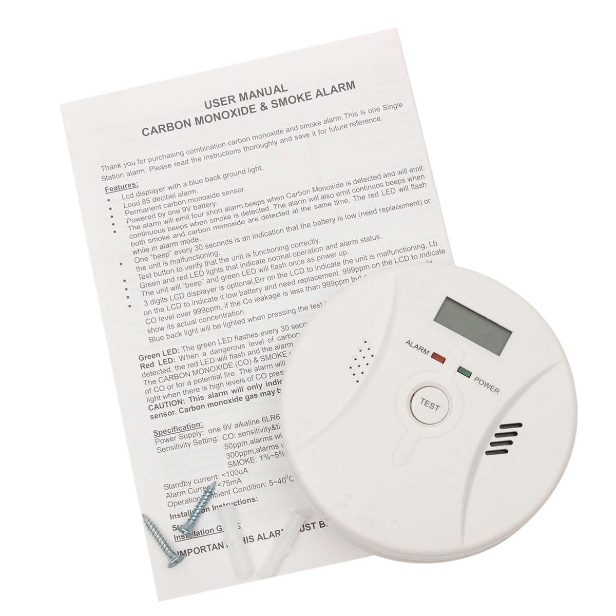 CO Carbon Monoxide Detector - AirBnb Plus Requirement : Perfect Timing