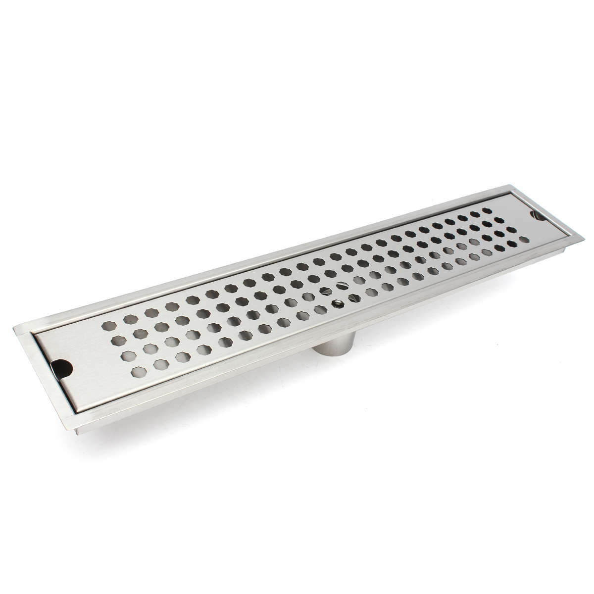 Stainless Steel Wetroom Linear Shower Drain Long Floor Drain 50x10x2.3cm