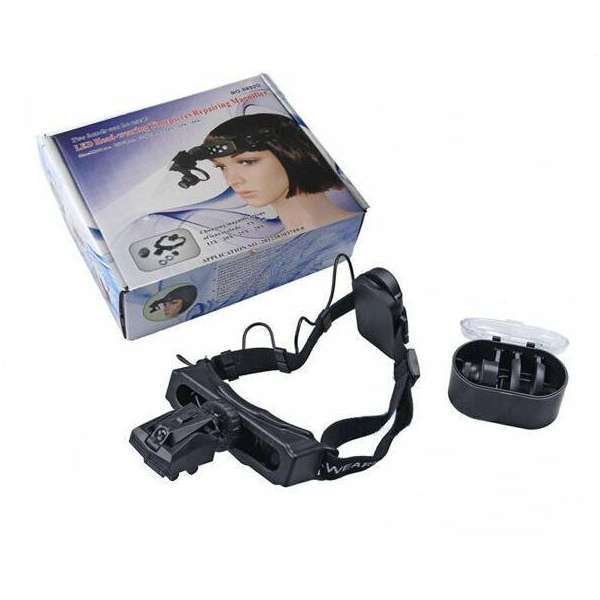 9892D 5X 10X 15X 20X LED Illuminated Headset Watch Repair Magnifier Loupe Head Magnifying Glass
