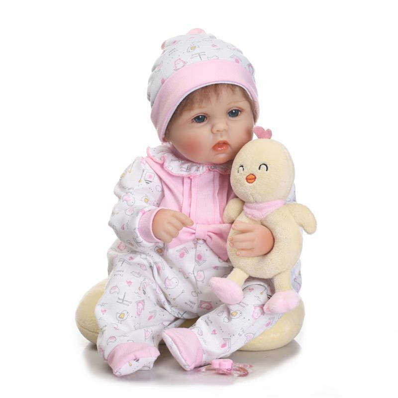 NPK 17`` Realistic Handmade Reborn Baby Doll Soft Silicone Vinyl Lifelike Newborn
