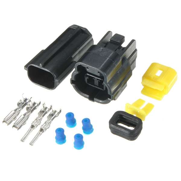 2 Pin Male Female Terminals  Electrical Wire Connector Plug Set Motor Car Truck Boat Kit