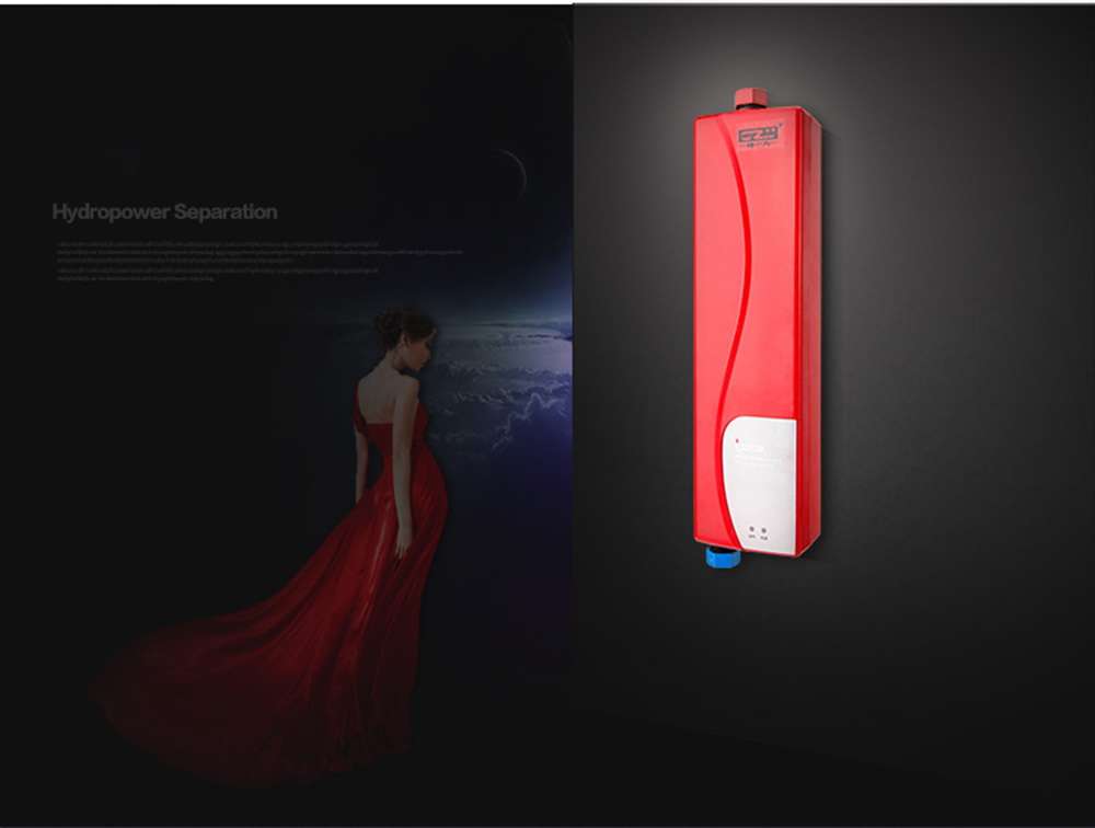 3000W Mini EU Elegant Instant Hot Water Heater Electric Indoor Tankless Water Heater for Bathroom
