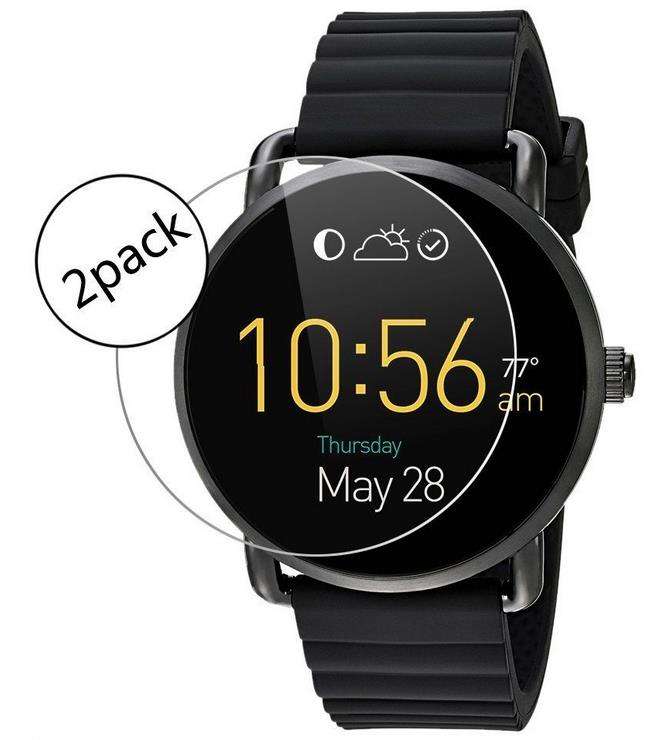 9H Premium Ultra Thin Explosion Proof Tempered Glass Screen Protector for Fossil Q Wander Watch