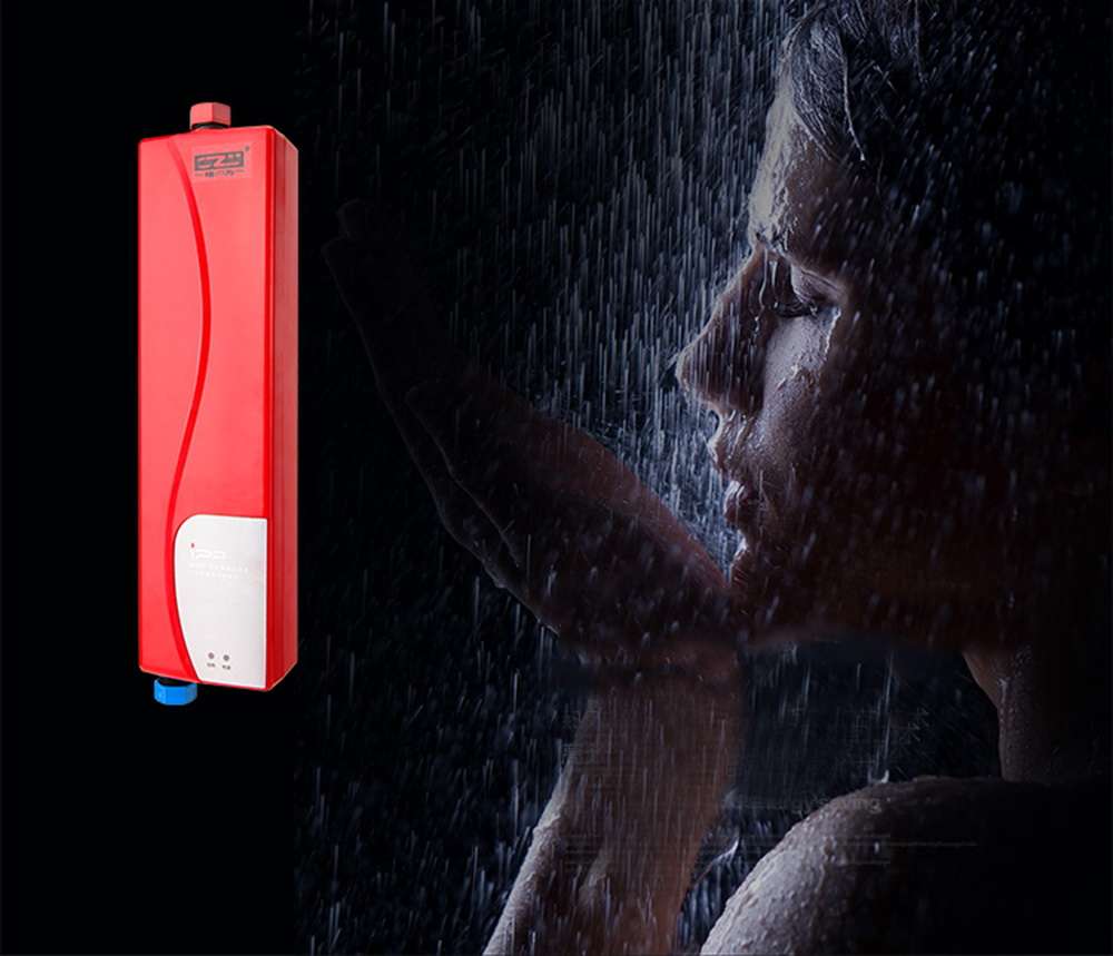 3000W Mini EU Elegant Instant Hot Water Heater Electric Indoor Tankless Water Heater for Bathroom