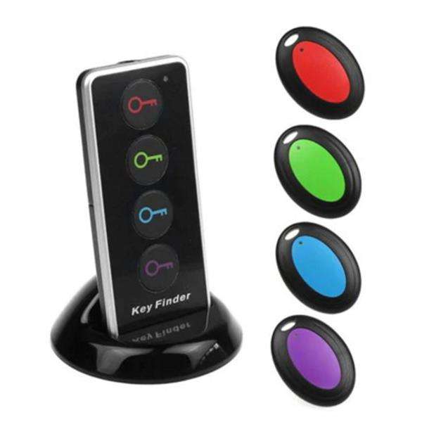 4 in 1 Wireless Key Finder Remote Locator Anti-Lost Alarm Locator Tracker Smart Finder