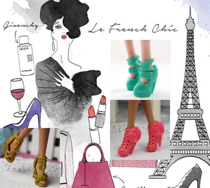 40 Pairs Different High Heel Shoes Boots Accessories For Barbie Doll