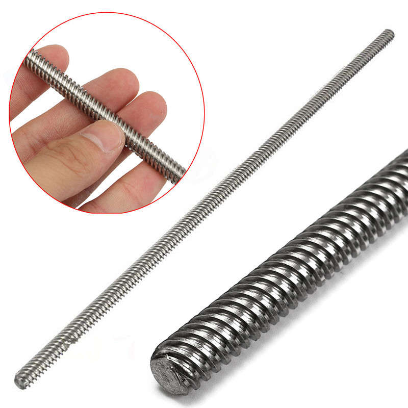 T8 8mm 1000mm Stainless Steel  Trapezoidal Lead Screw For 3D Printer