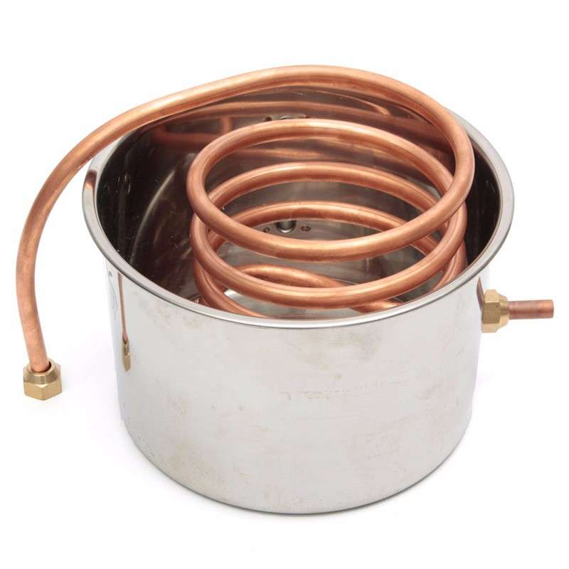 18L Copper Moonshine Ethanol Alcohol Water Distiller Still Stainless Boiler Still Stainless Boiler