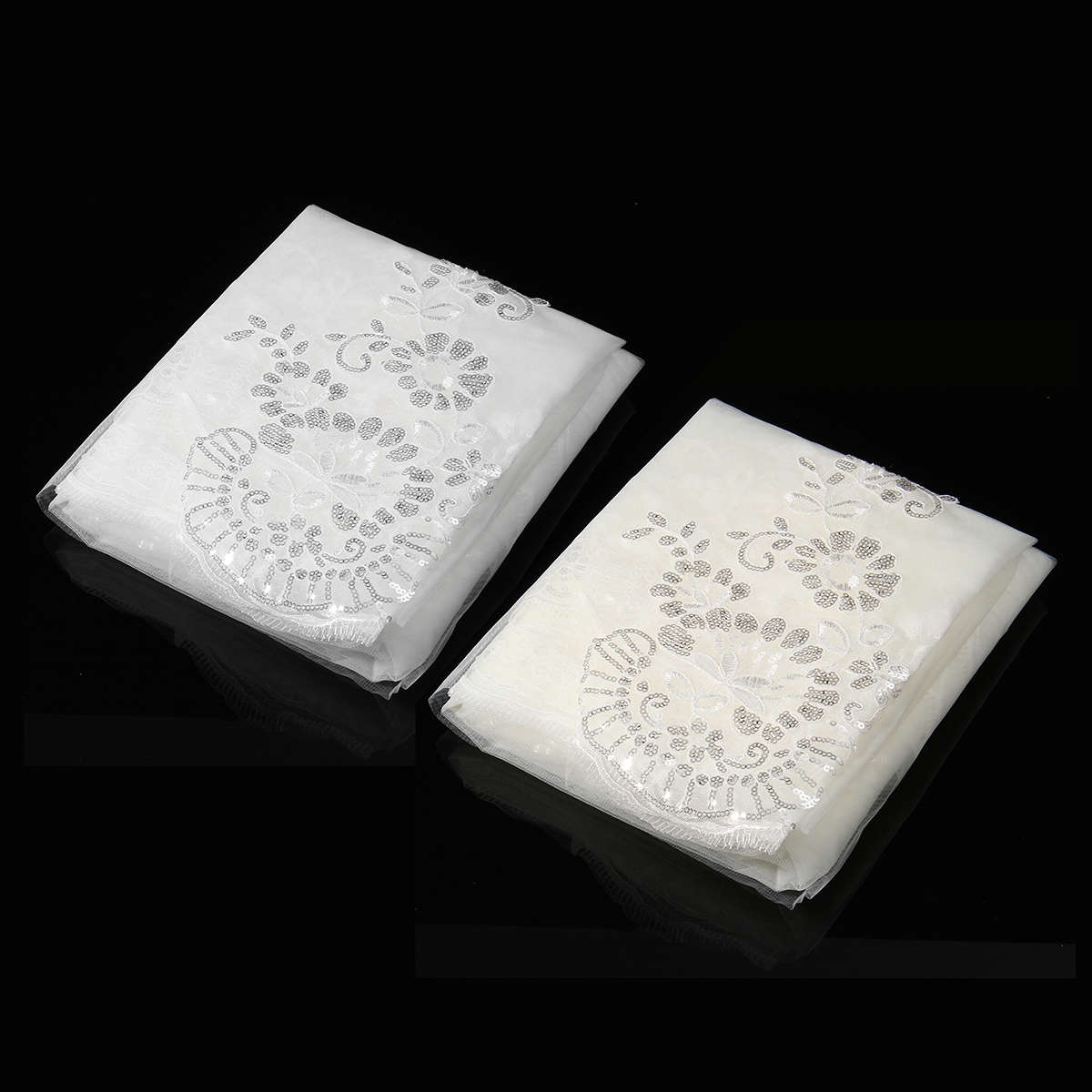 4 Meters White Ivory Wedding Veils Long Lace Edge Bridal Veil