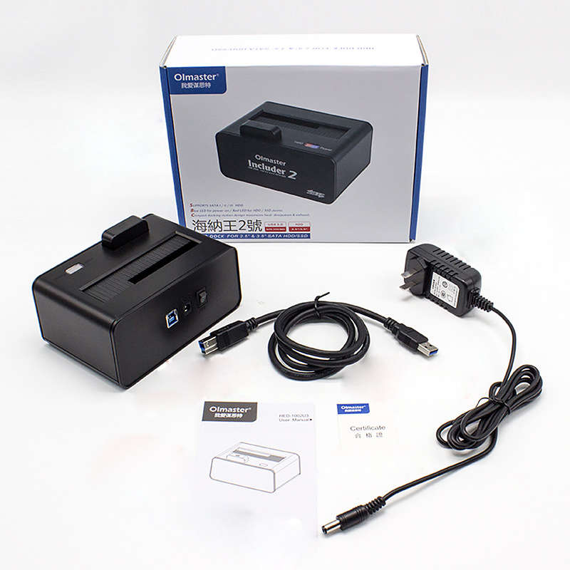 5Gbps Super Speed USB 3.0 1-Bay SATA Hard Drive Docking Station for 2.5`` 3.5`` HDD SSD