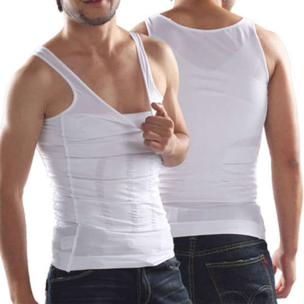Men's Belly Fatty Slimming Body Shaper Vest Shirt Corset Underwear