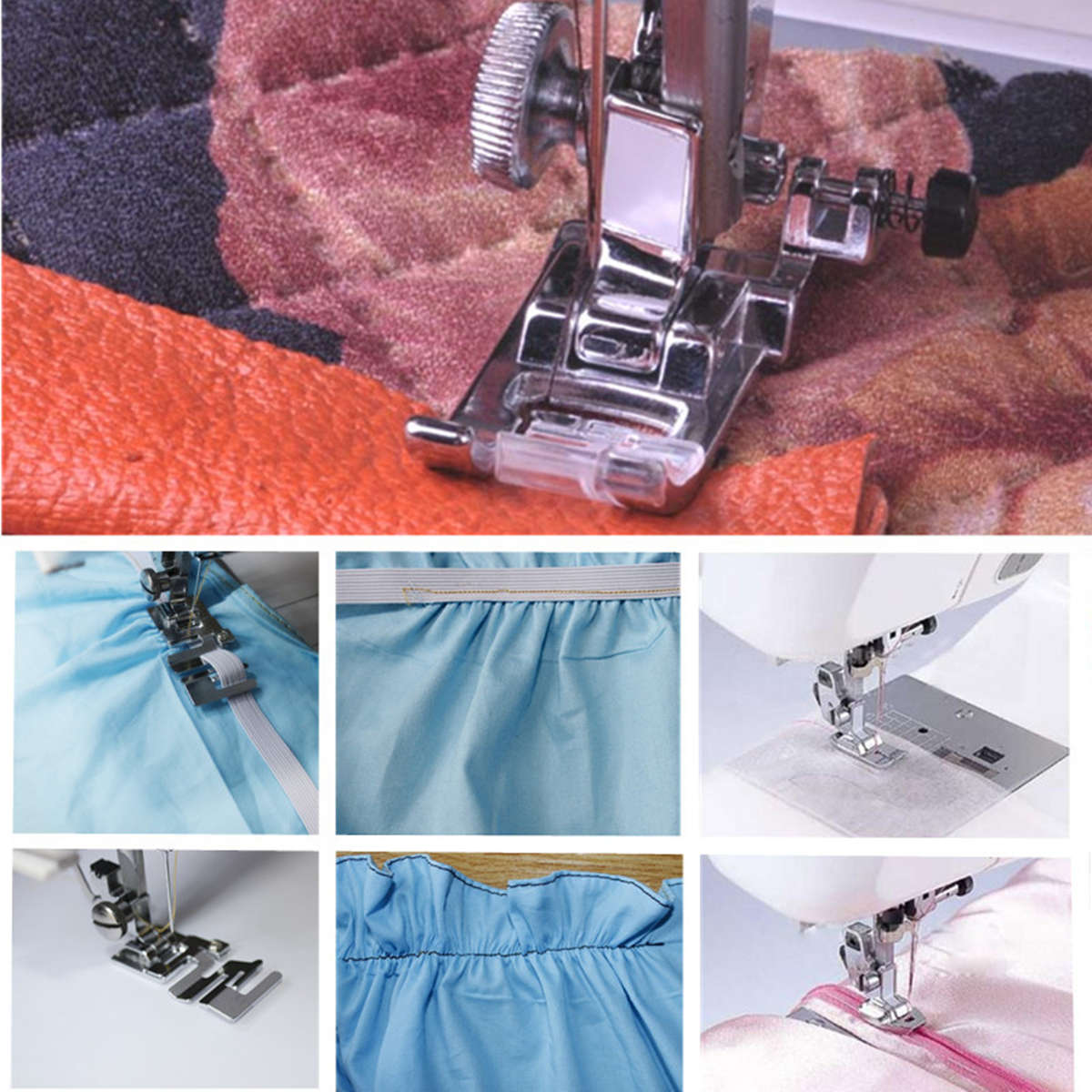 42 PCS Domestic Sewing Machine Foot Presser Feet Kit Sewing Machine Accessories