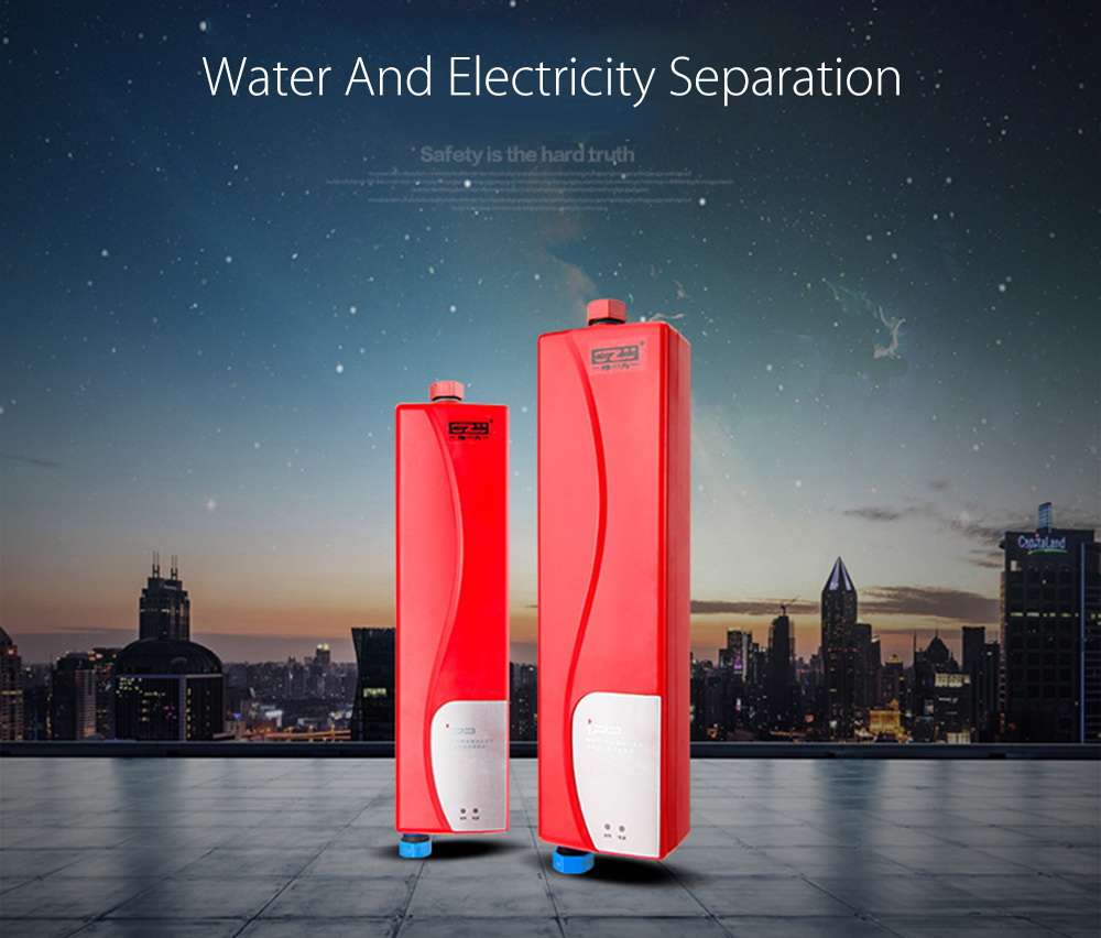 3000W Mini EU Elegant Instant Hot Water Heater Electric Indoor Tankless Water Heater for Bathroom
