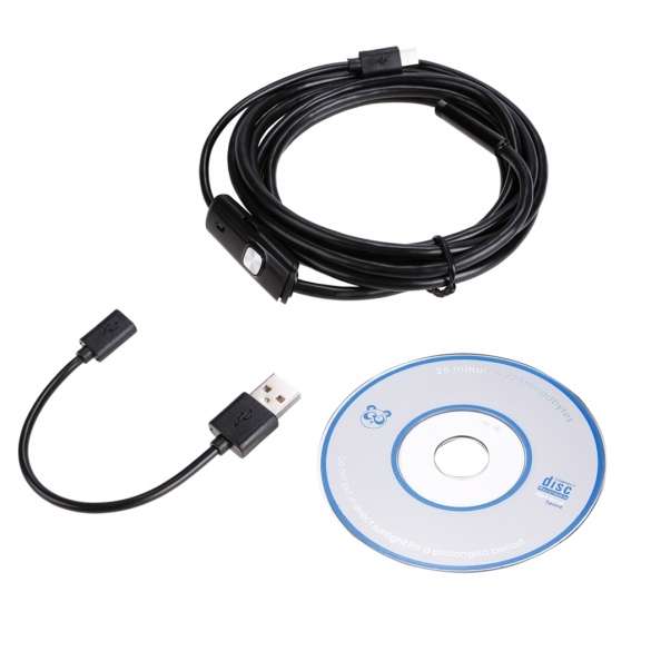 JINGLECN 1/2/3.5/5m 7mm 6LED 0.3 Million Pixels High Definition Micro USB Endoscope Spy Camera