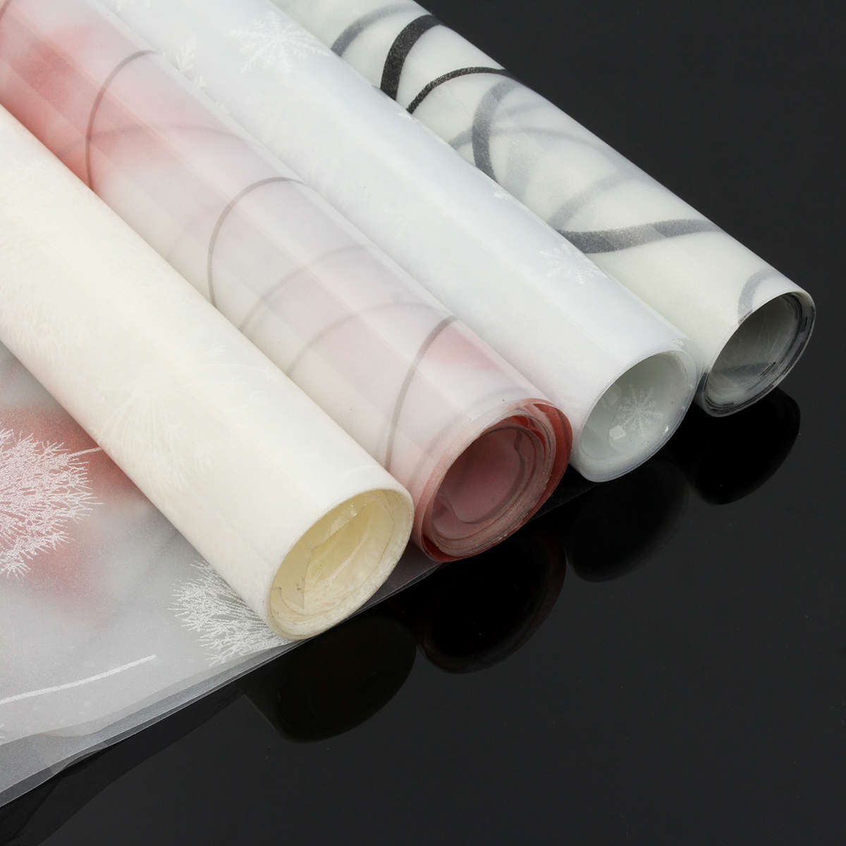 45x200CM PVC Frosted Waterproof Sticker Glass Privacy Shower Screen Window Cover Film Decor