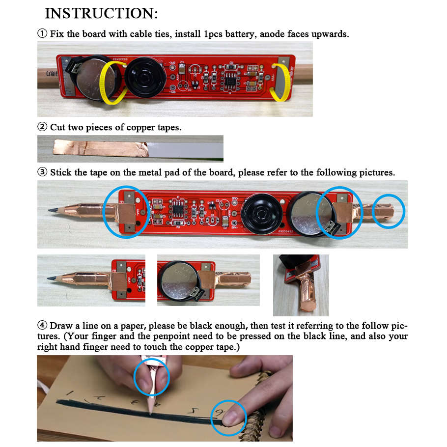 EleksMaker&reg; EleksTone DIY Electronic Musical Pencil Drawing Audio Set